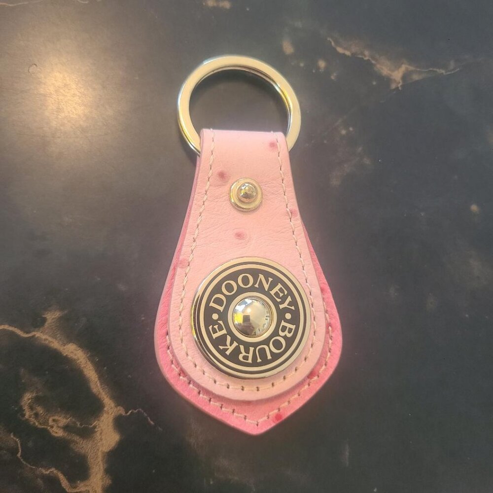 Dooney Bourke Rose Pink Gold Keyring Keychain